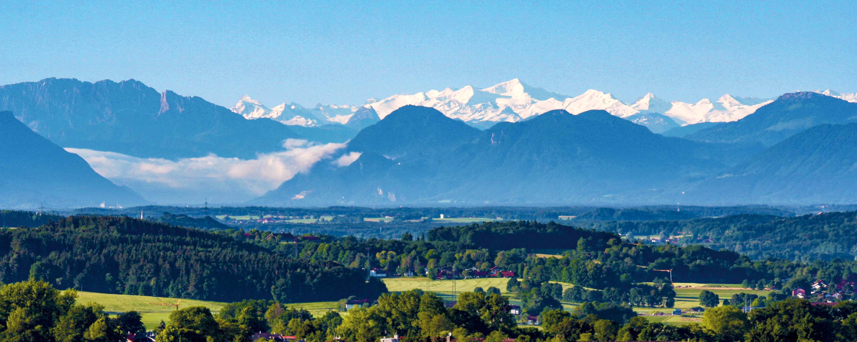 Alpenvorland mit Blick zum Großvenediger
